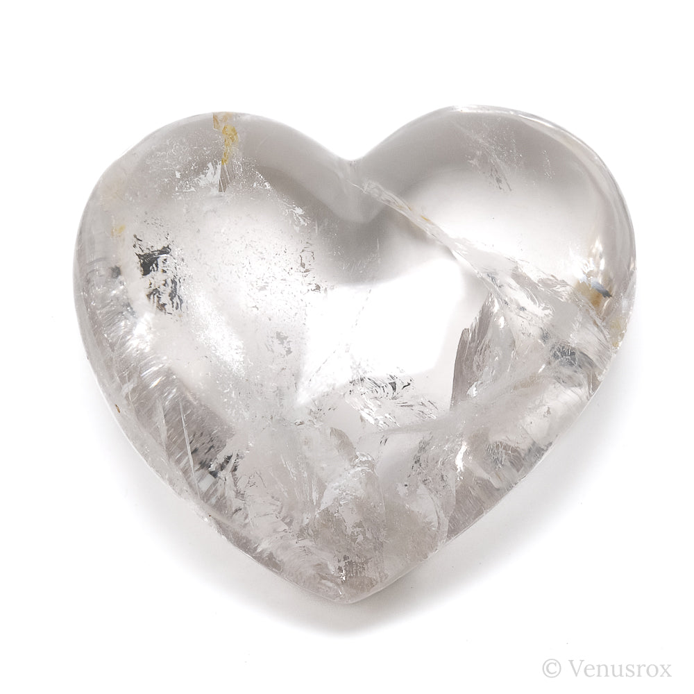 Clear Quartz Polished Heart Crystal from Brazil | Venusrox