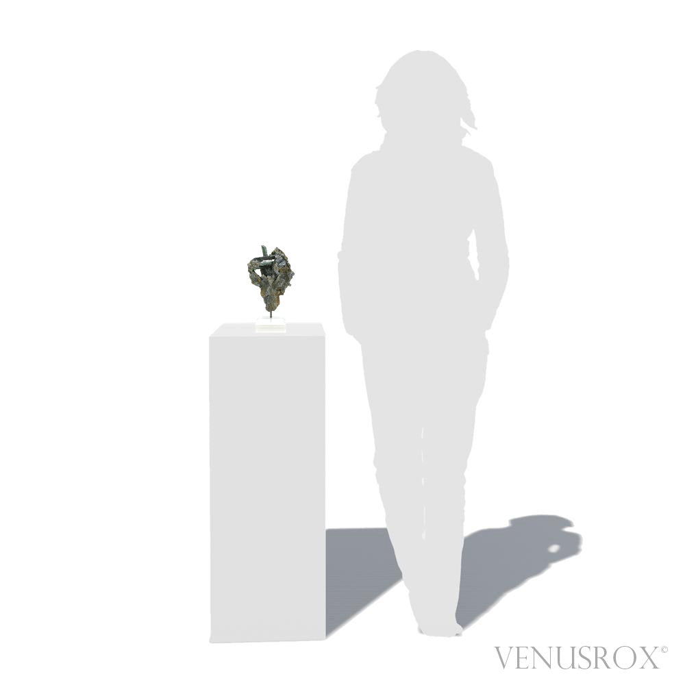 Vivianite with Matrix Natural Crystal from Brazil mounted on a bespoke stand | Venusrox