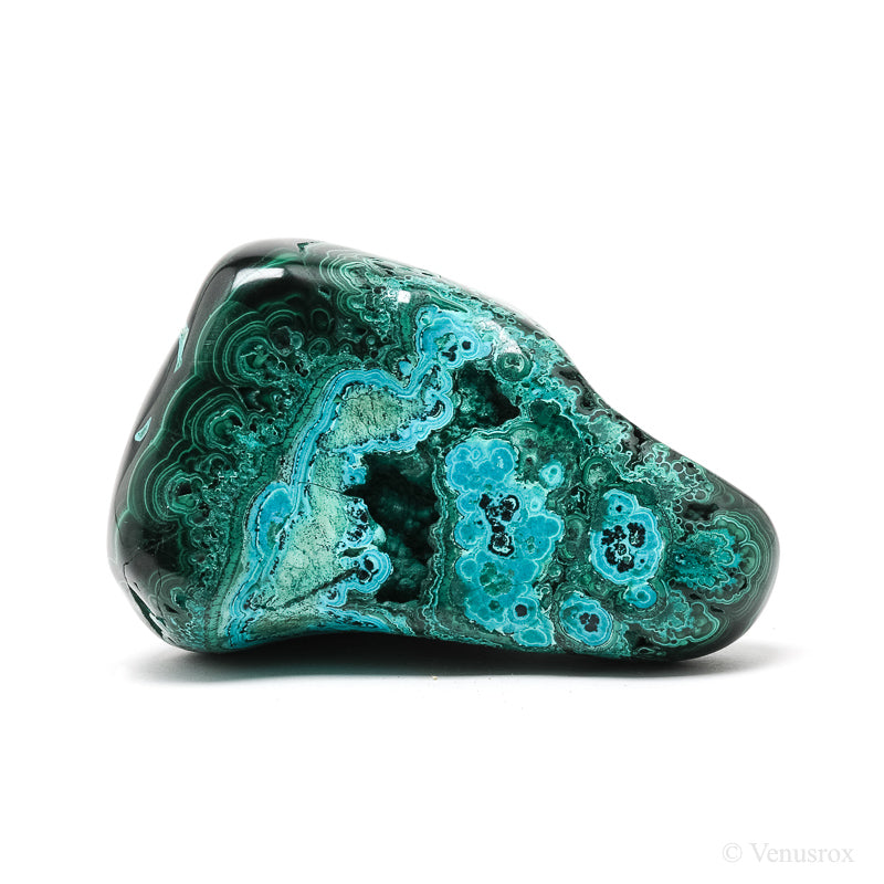 Malachite with Chrysocolla Polished Crystal from the Democratic Republic of Congo | Venusrox