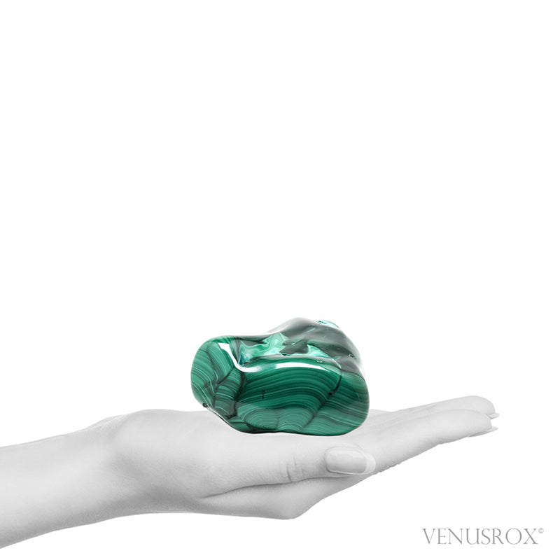 Malachite with Chrysocolla Polished Crystal from the Democratic Republic of Congo | Venusrox