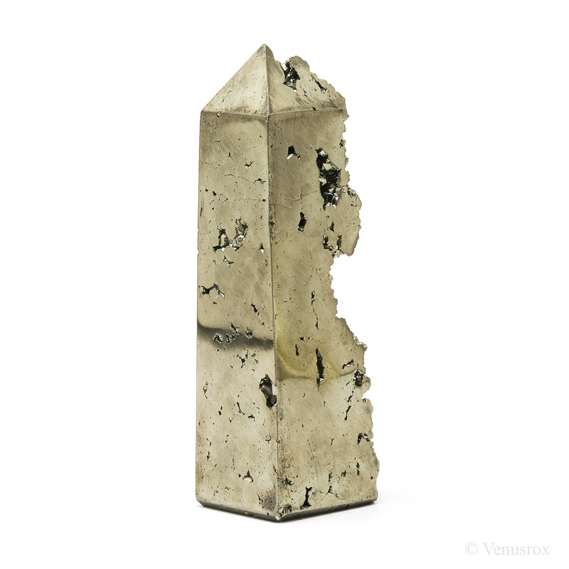 Pyrite Polished/Natural Geode Point from Peru | Venusrox