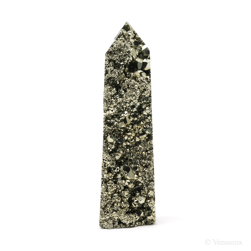 Pyrite Polished/Natural Geode Point from Peru | Venusrox