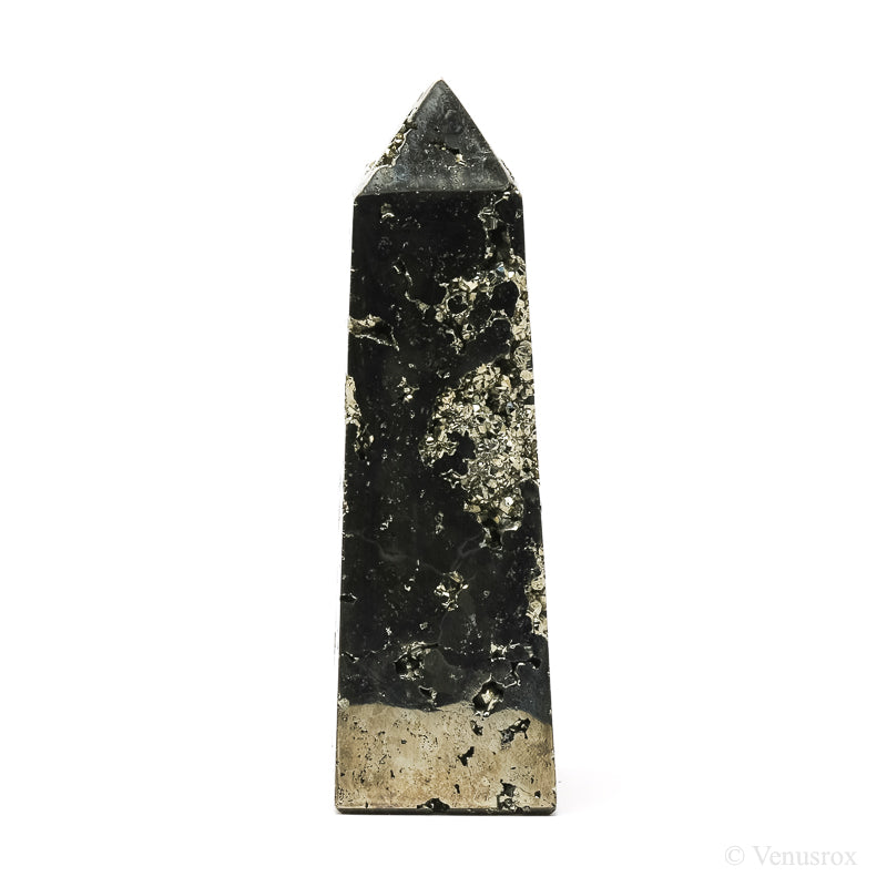 Pyrite Polished/Natural Geode Point from Peru | Venusrox