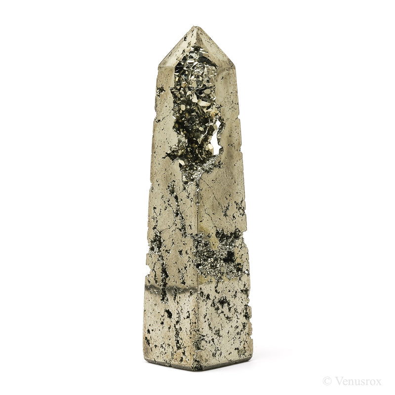 Pyrite Polished/Natural Geode Point from Peru | Venusrox