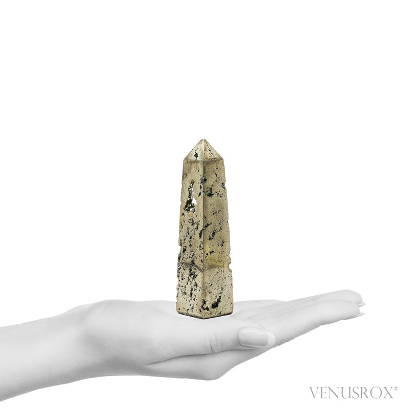 Pyrite Polished/Natural Geode Point from Peru | Venusrox
