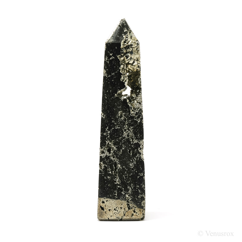 Pyrite Polished/Natural Geode Point from Peru | Venusrox