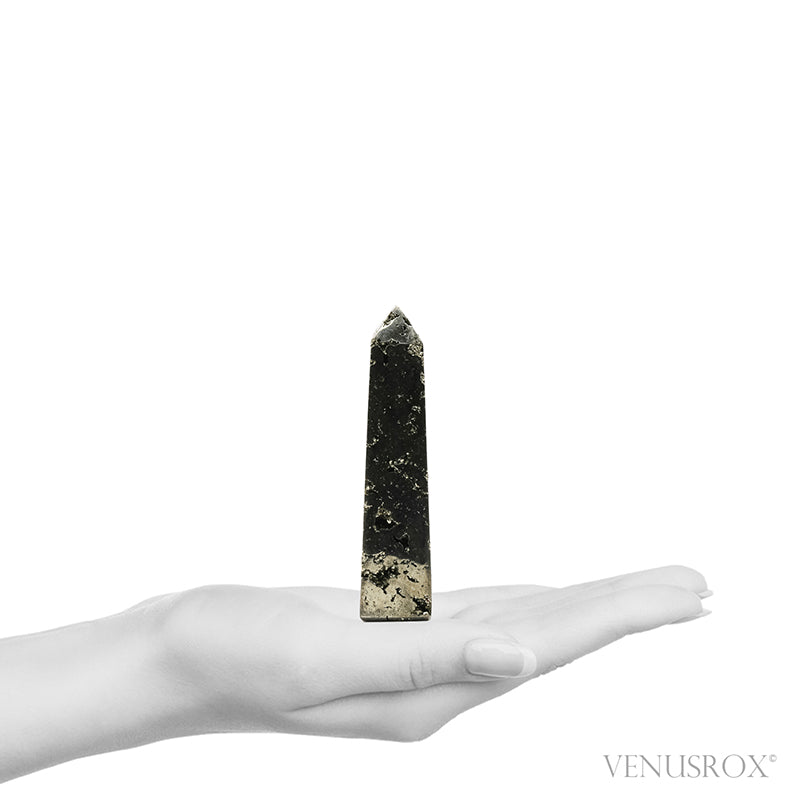 Pyrite Polished/Natural Geode Point from Peru | Venusrox