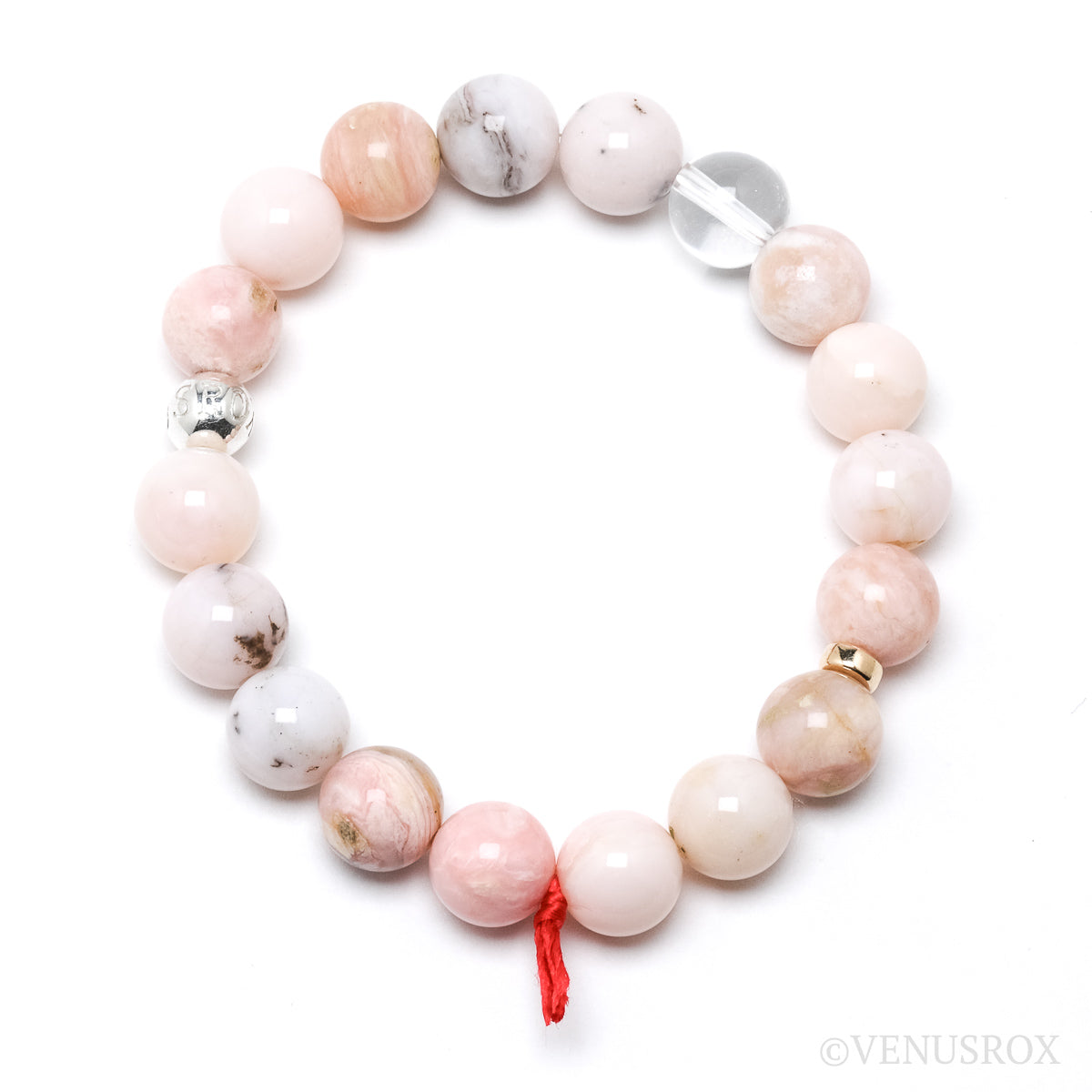 Pink Opal Bead Bracelet from Peru | Venusrox