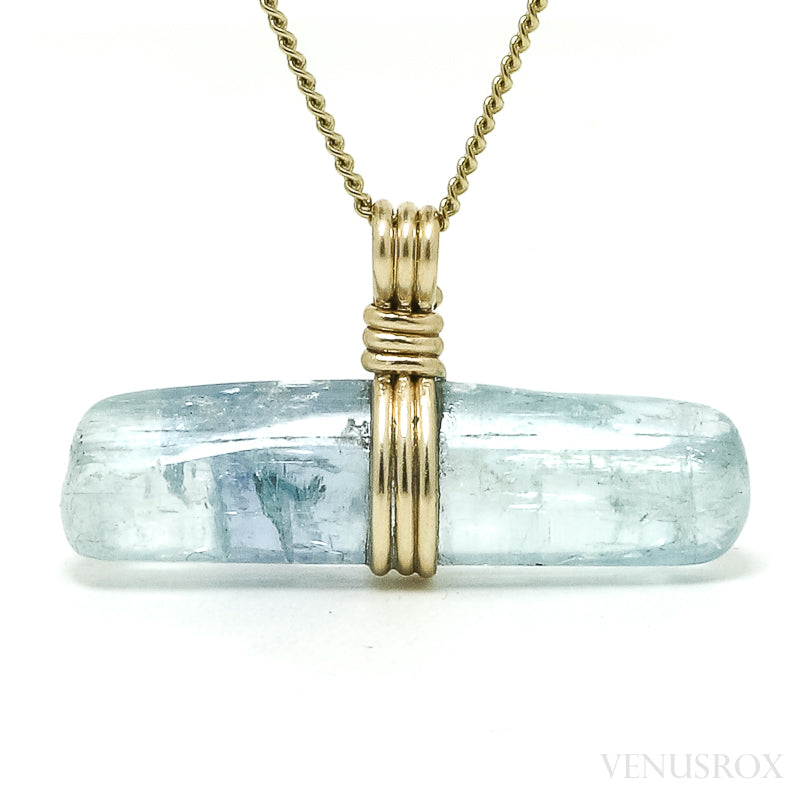 Aquamarine Polished Crystal Pendant from Russia | Venusrox