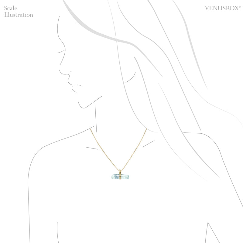 Aquamarine Polished Crystal Pendant from Russia | Venusrox