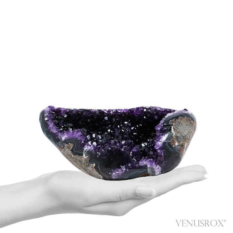 Amethyst with Agate Polished/Natural Cluster from Uruguay | Venusrox