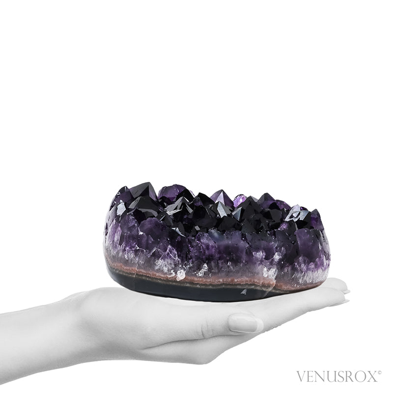 Amethyst with Agate Polished/Natural Cluster from Uruguay | Venusrox