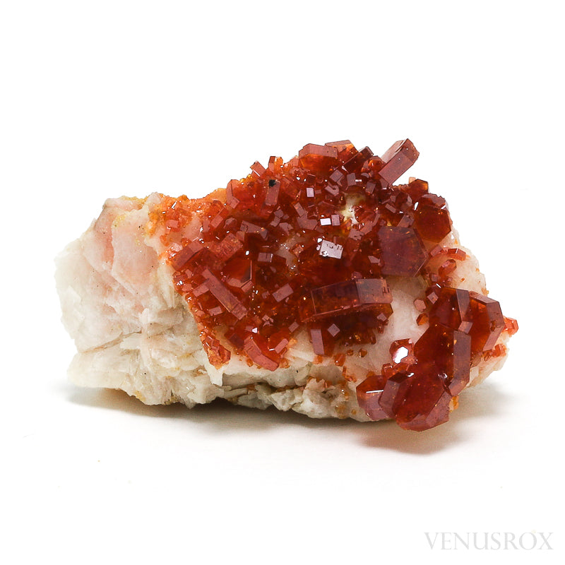 Vanadinite on Barite Natural Specimen from Mibladen, Midelt, Meknes-Tafilalet Region, Morocco | Venusrox