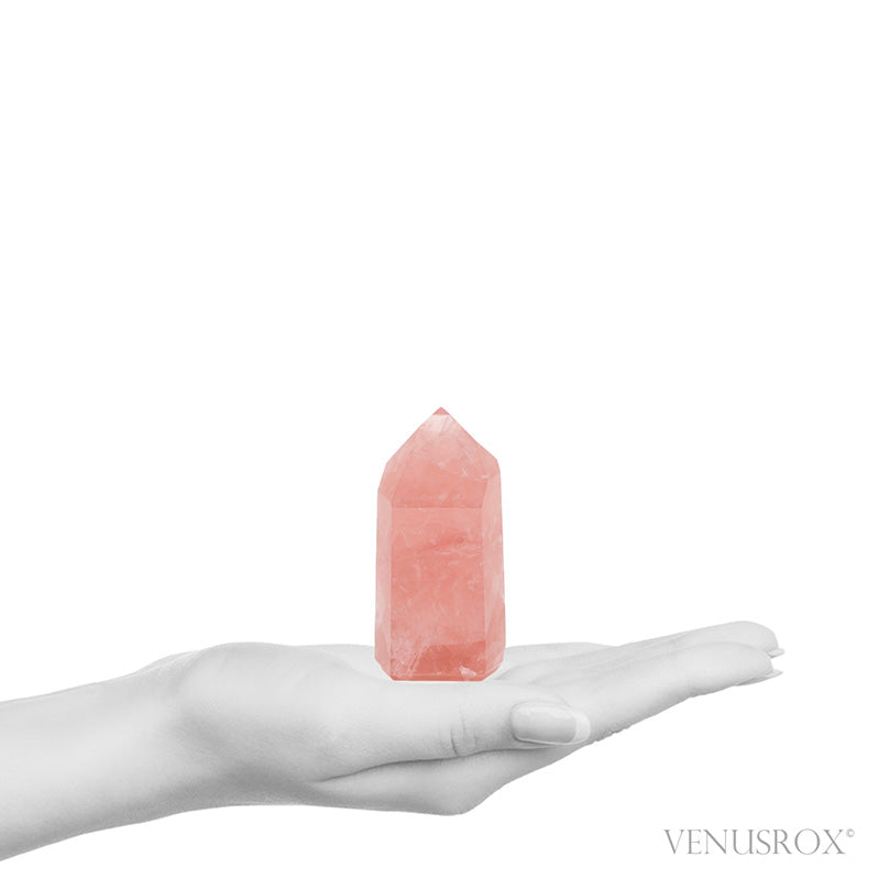 Rose Quartz Polished Point from Brazil | Venusrox