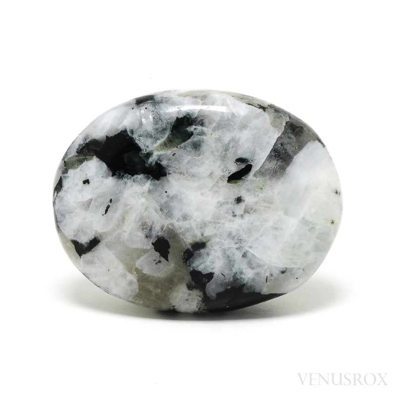 Rainbow Moonstone with Black Tourmaline Polished Crystal from India | Venusrox