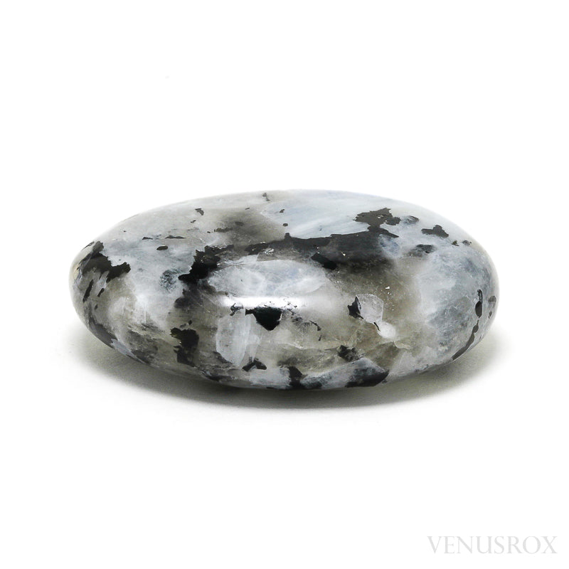 Rainbow Moonstone with Black Tourmaline Polished Crystal from India | Venusrox