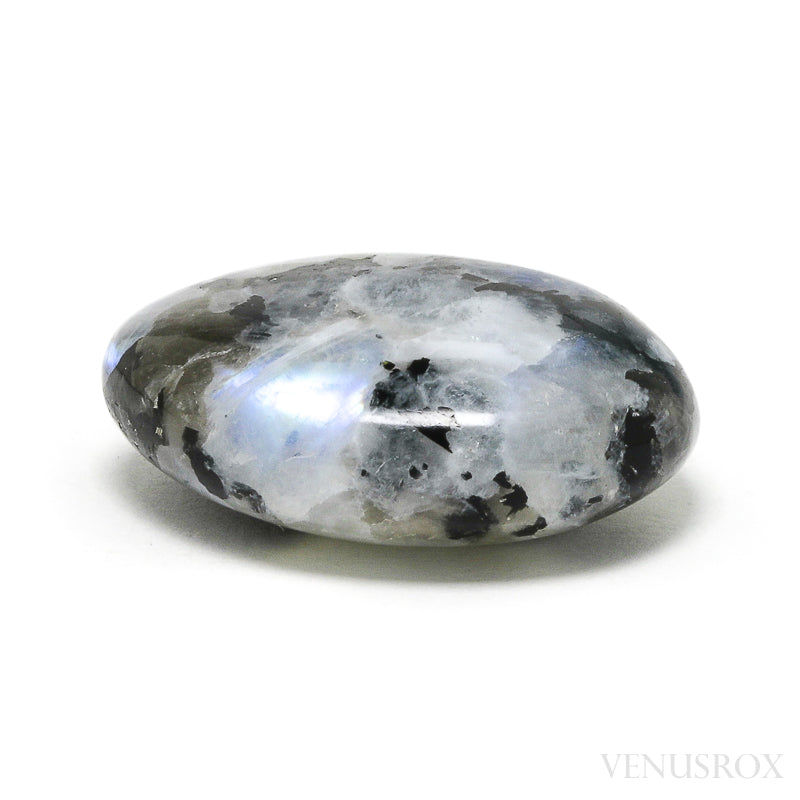 Rainbow Moonstone with Black Tourmaline Polished Crystal from India | Venusrox