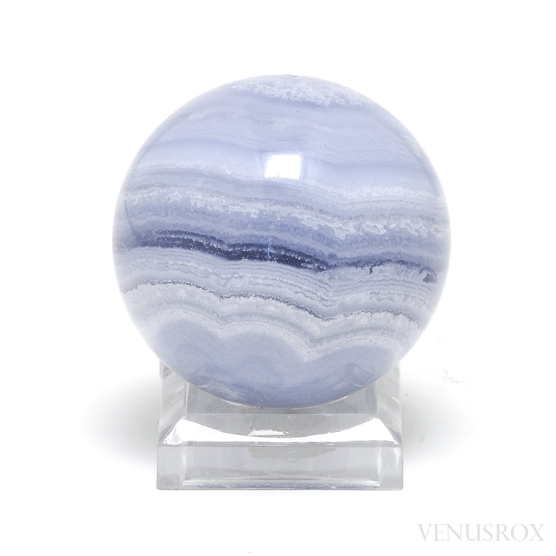 Blue Lace Agate Polished Sphere from Namibia | Venusrox