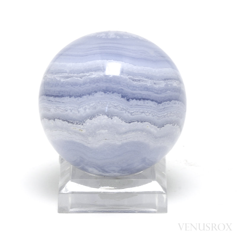 Blue Lace Agate Polished Sphere from Namibia | Venusrox