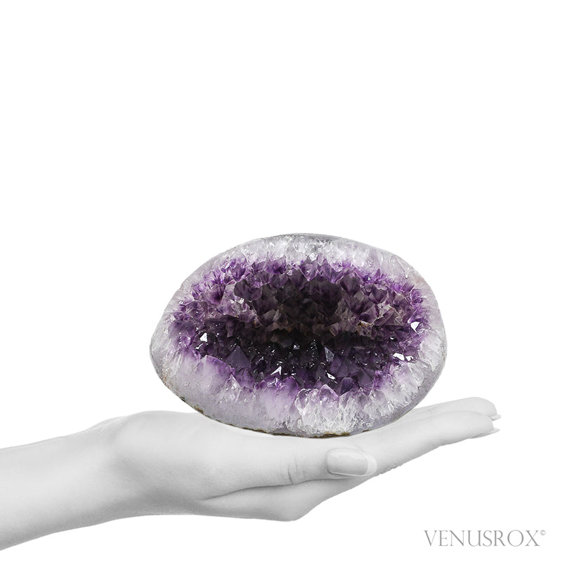 Amethyst Polished/Natural Heart from Uruguay | Venusrox