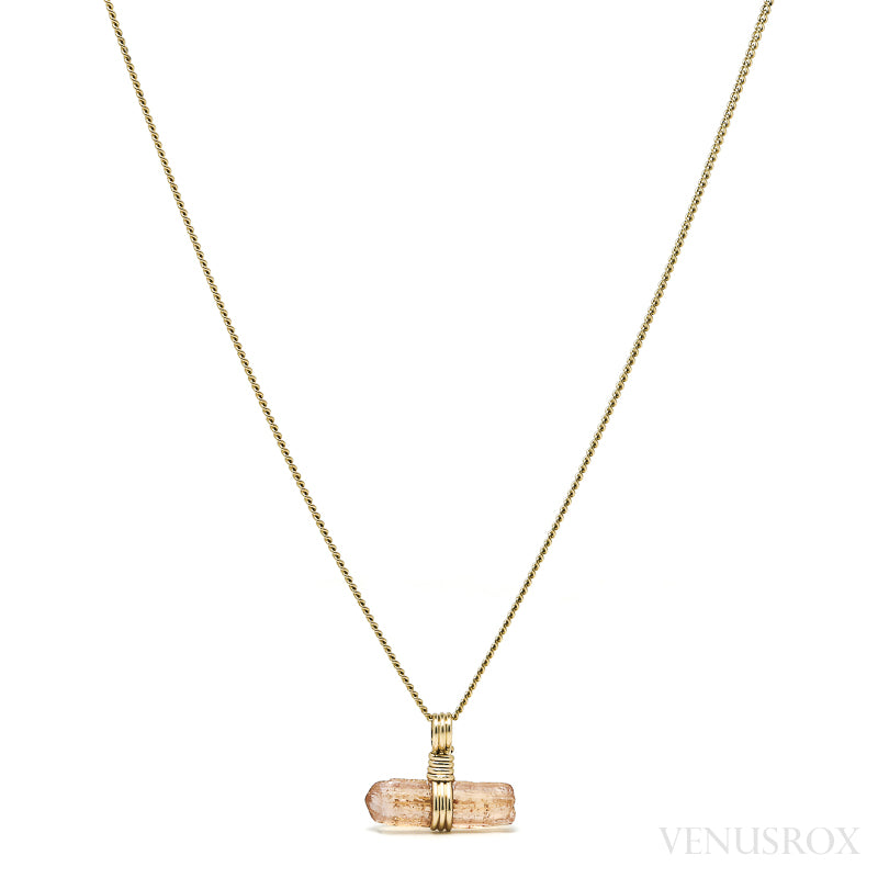 Imperial Topaz Natural Crystal Pendant from Brazil | Venusrox