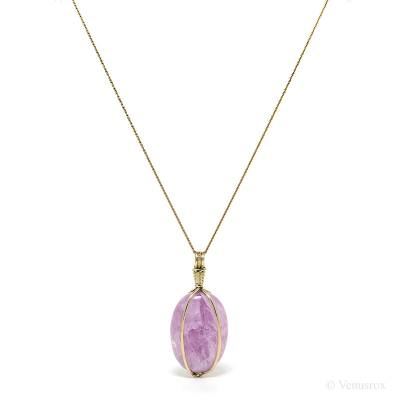Kunzite Polished Crystal Pendant from Pakistan | Venusrox