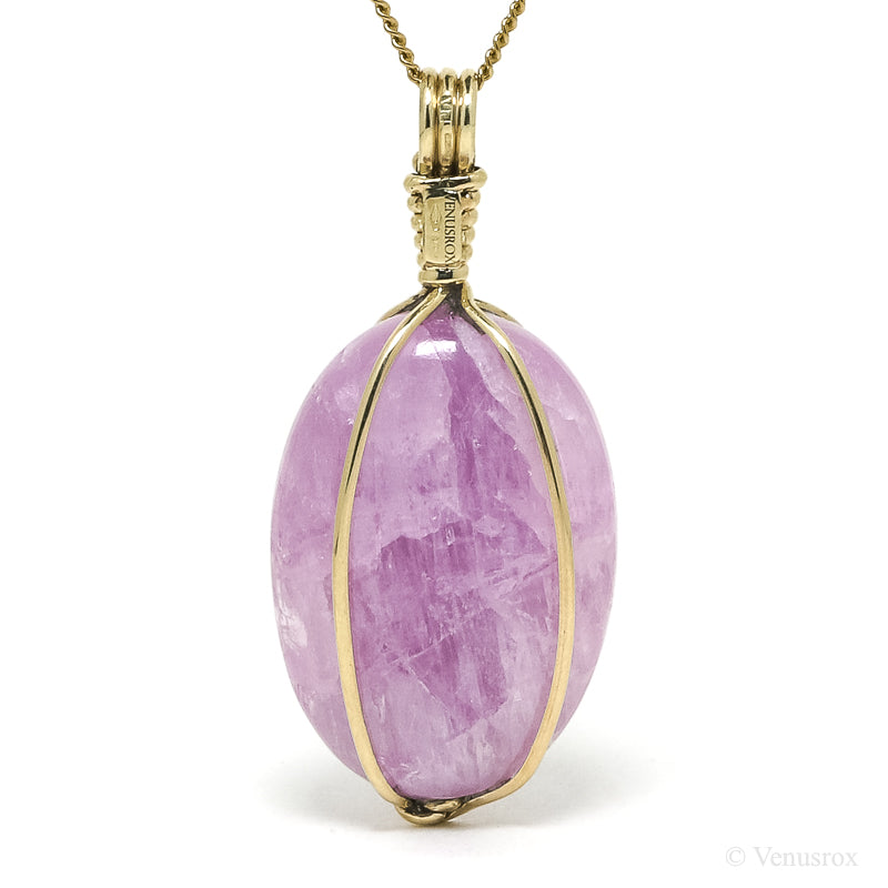 Kunzite Polished Crystal Pendant from Pakistan | Venusrox