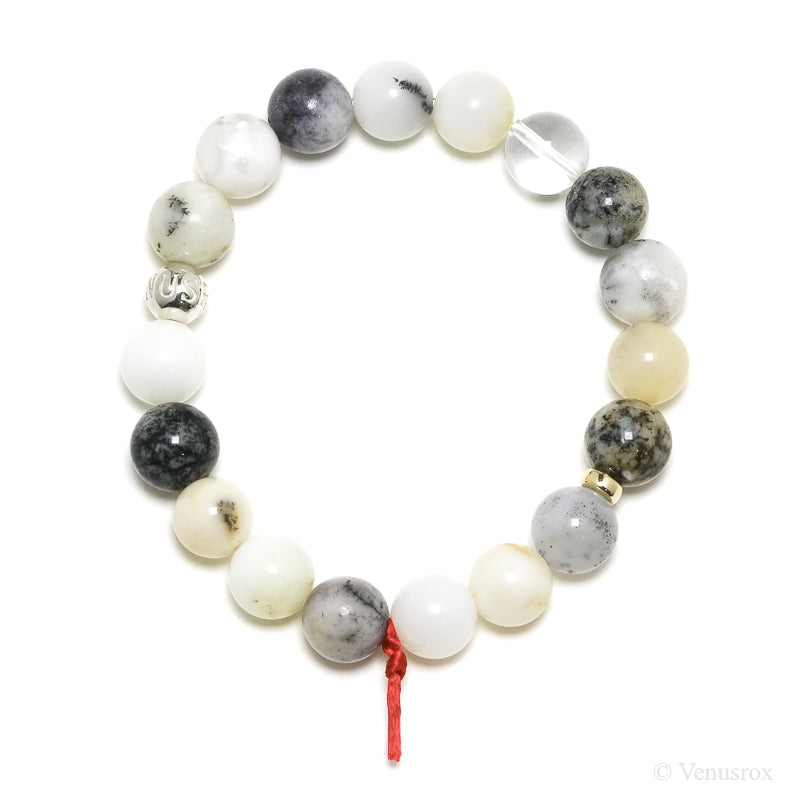 Dendritic Opal Bead Bracelet from Madagascar | Venusrox