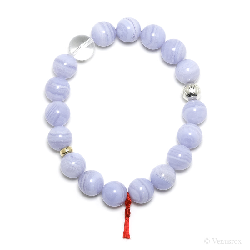 Blue Lace Agate Bracelet from Malawi | Venusrox