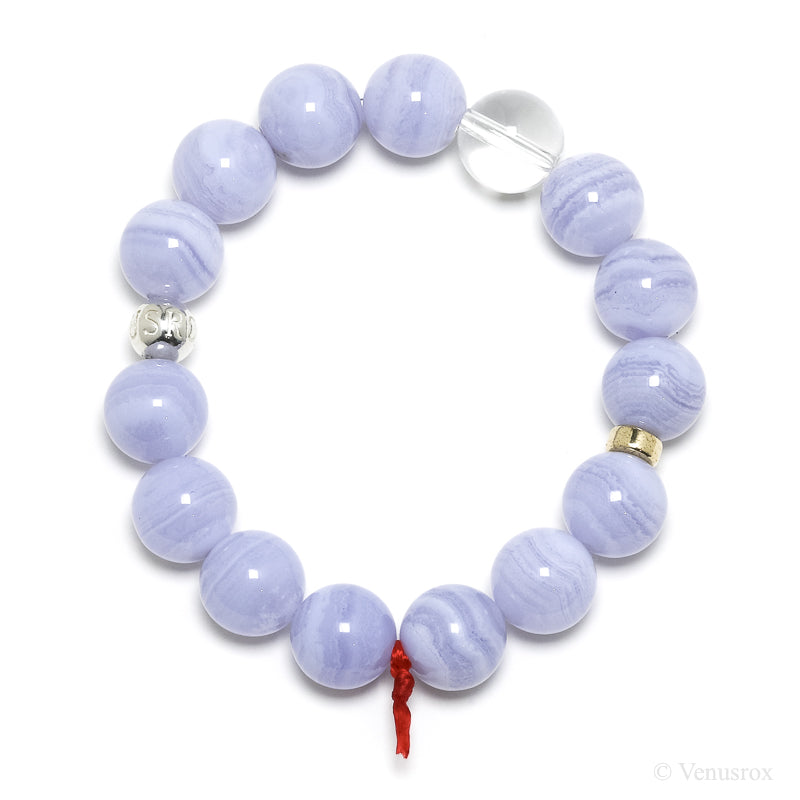 Blue Lace Agate Bracelet from Malawi | Venusrox