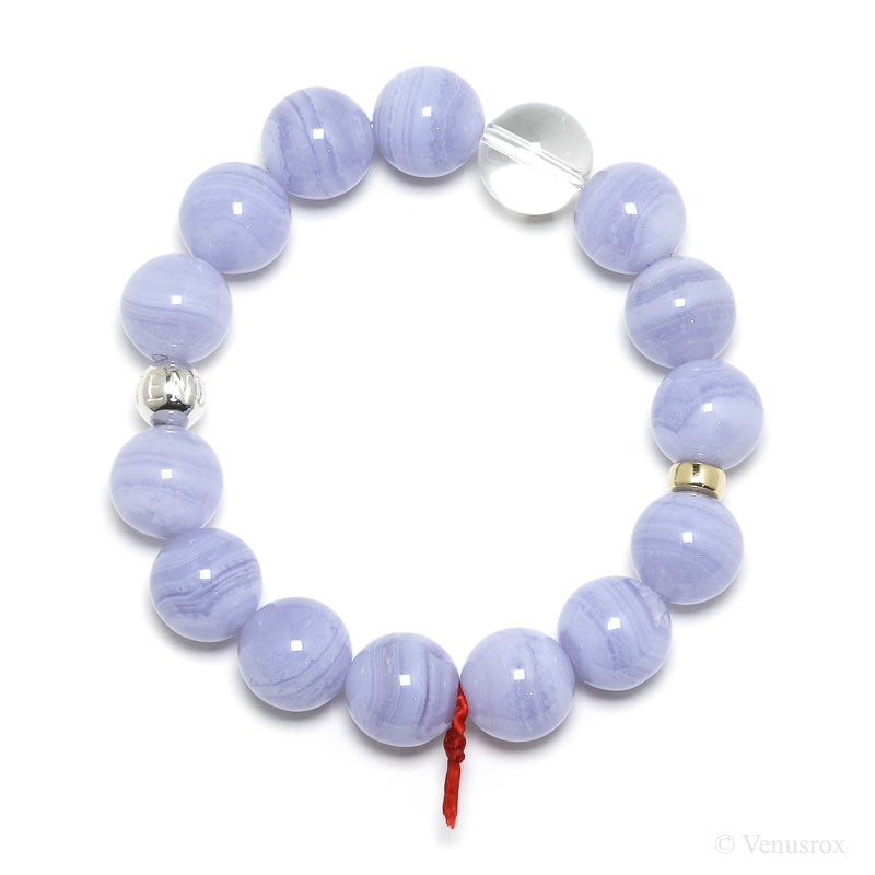 Blue Lace Agate Bracelet from Malawi | Venusrox