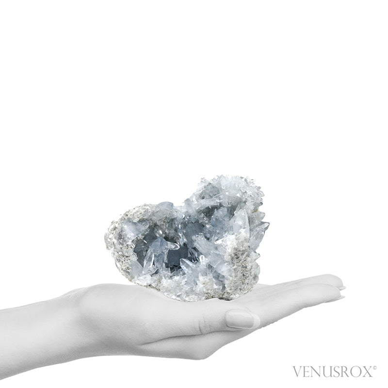 Blue Celestite Natural Cluster from Madagascar | Venusrox