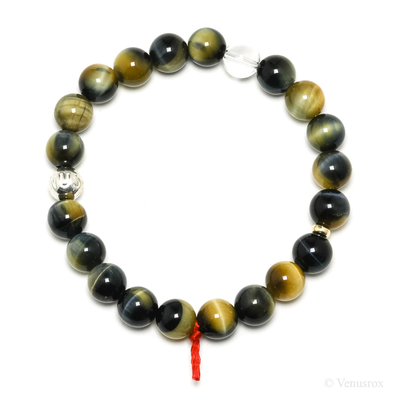 Blonde Tigers Eye with Falcons Eye Bracelet from South Africa | Venusrox