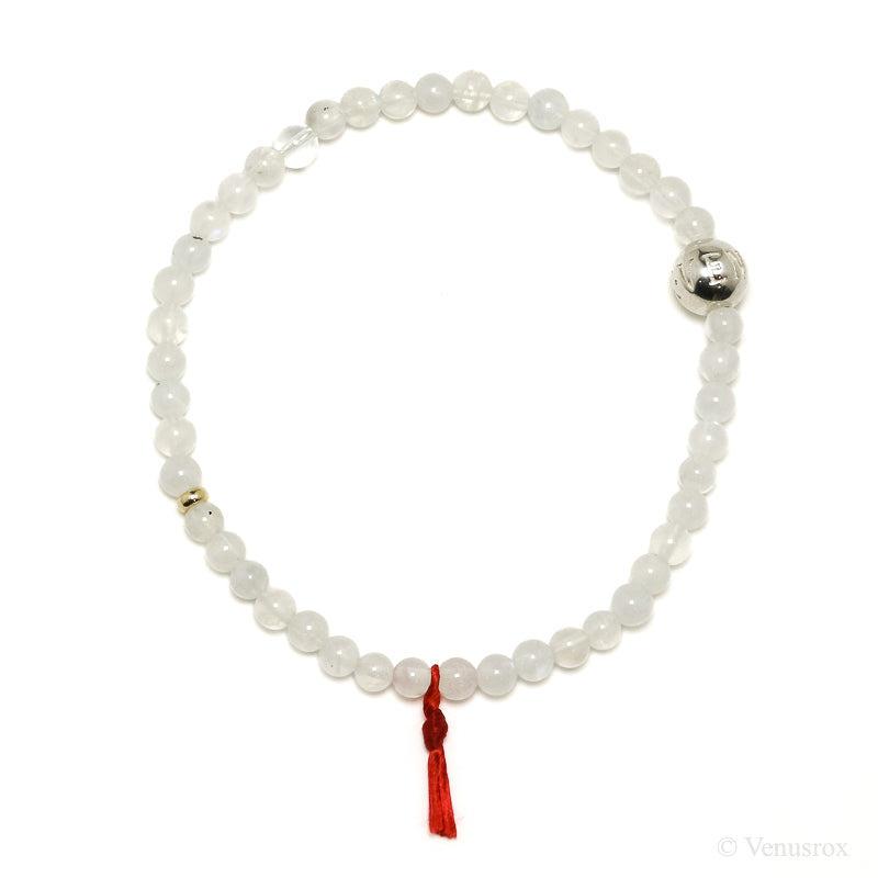 Rainbow Moonstone Bead Bracelet from India | Venusrox