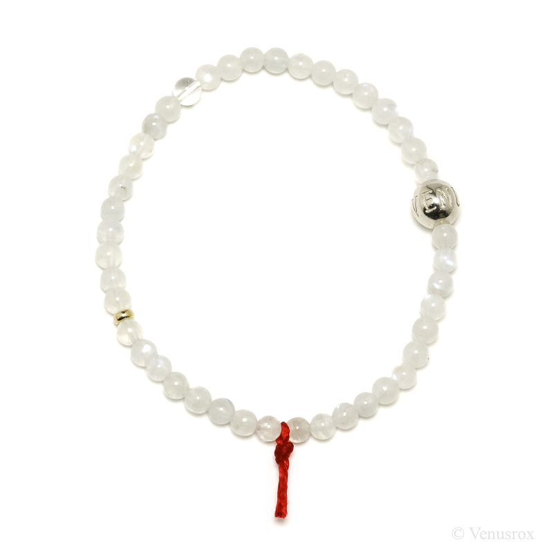 Rainbow Moonstone Bead Bracelet from India | Venusrox