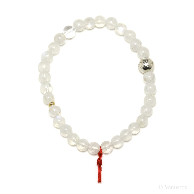 Rainbow Moonstone Bead Bracelet from India | Venusrox