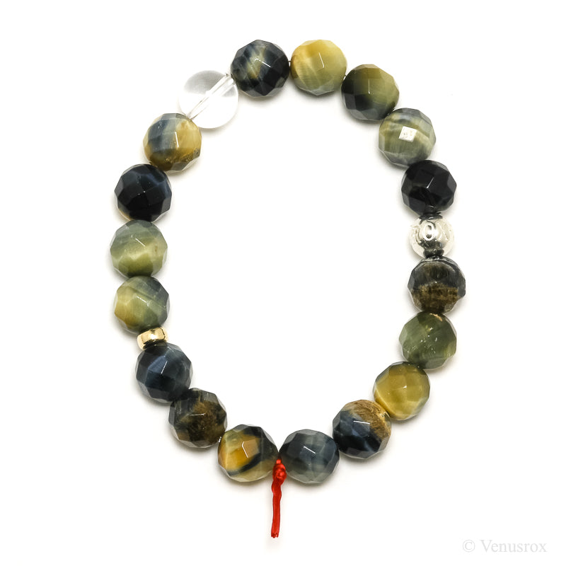 Blonde Tigers Eye with Falcons Eye Bracelet from South Africa | Venusrox