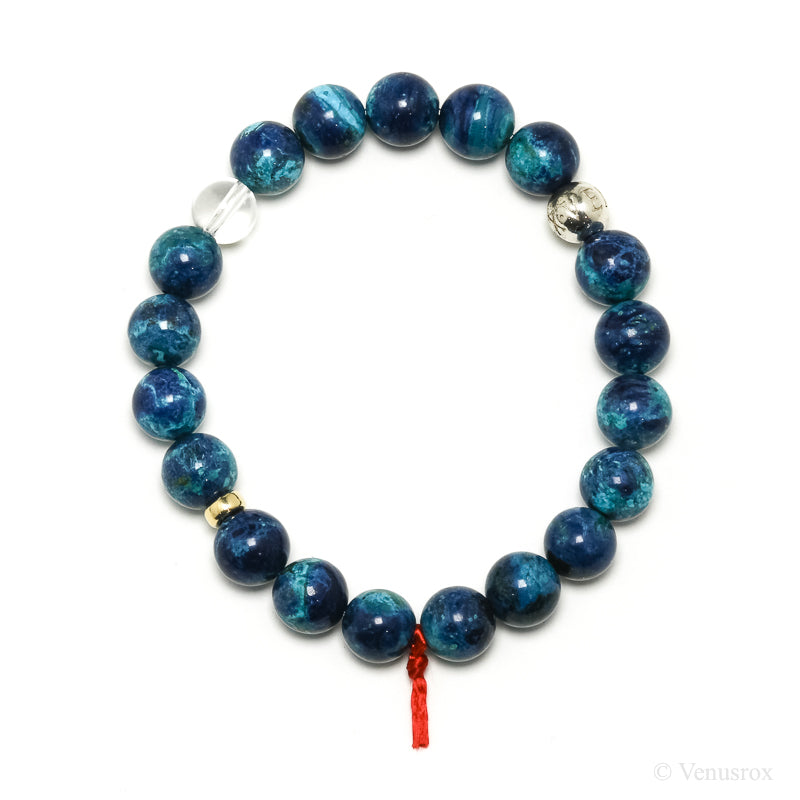 Chrysocolla with Shattuckite Bracelet from Peru | Venusrox