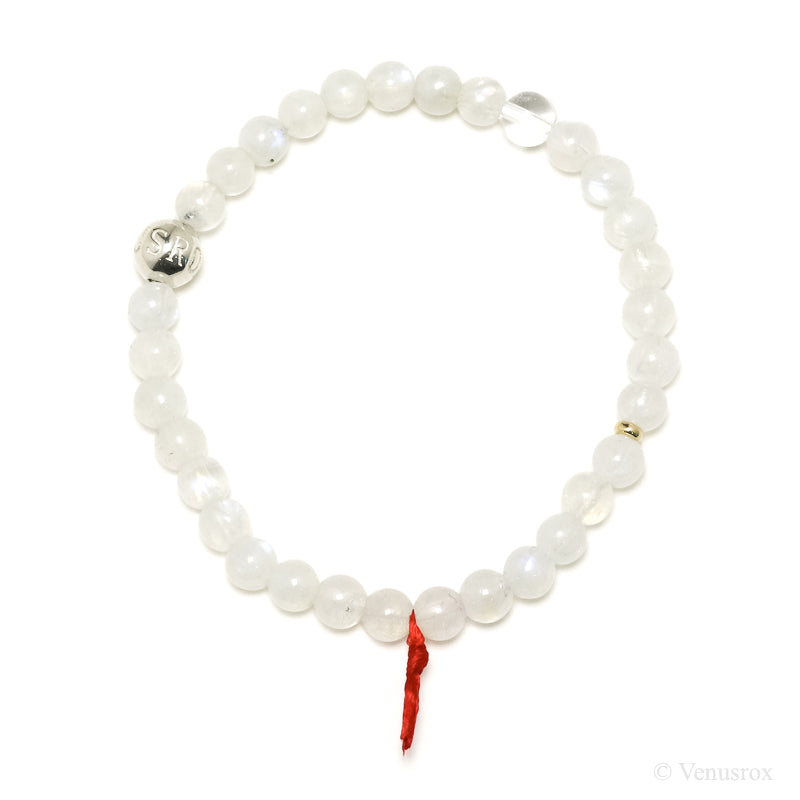 Rainbow Moonstone Bead Bracelet from India | Venusrox