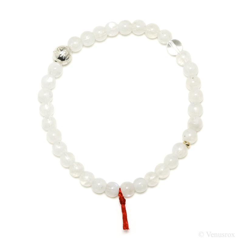 Rainbow Moonstone Bead Bracelet from India | Venusrox