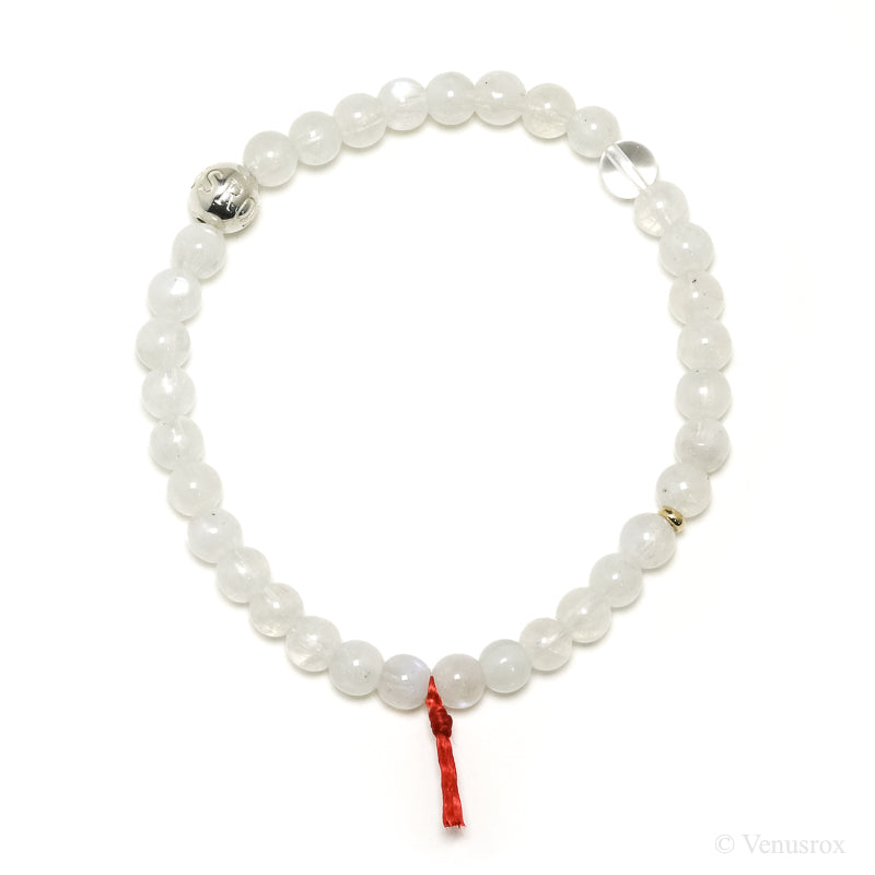 Rainbow Moonstone Bead Bracelet from India | Venusrox