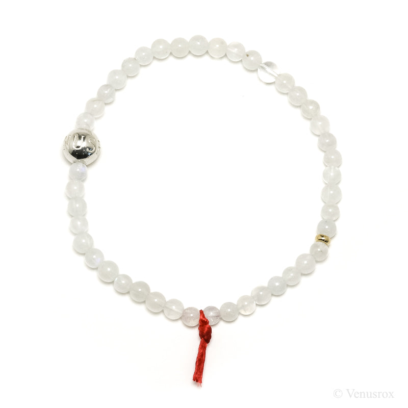Rainbow Moonstone Bead Bracelet from India | Venusrox