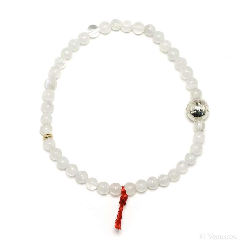 Rainbow Moonstone Bead Bracelet from India | Venusrox