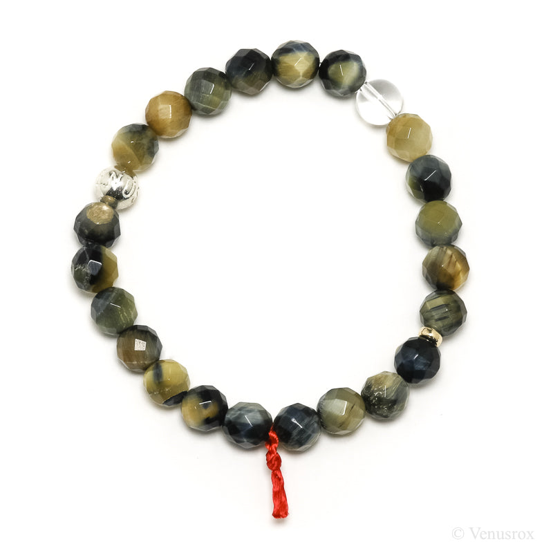Blonde Tigers Eye with Falcons Eye Bracelet from South Africa | Venusrox