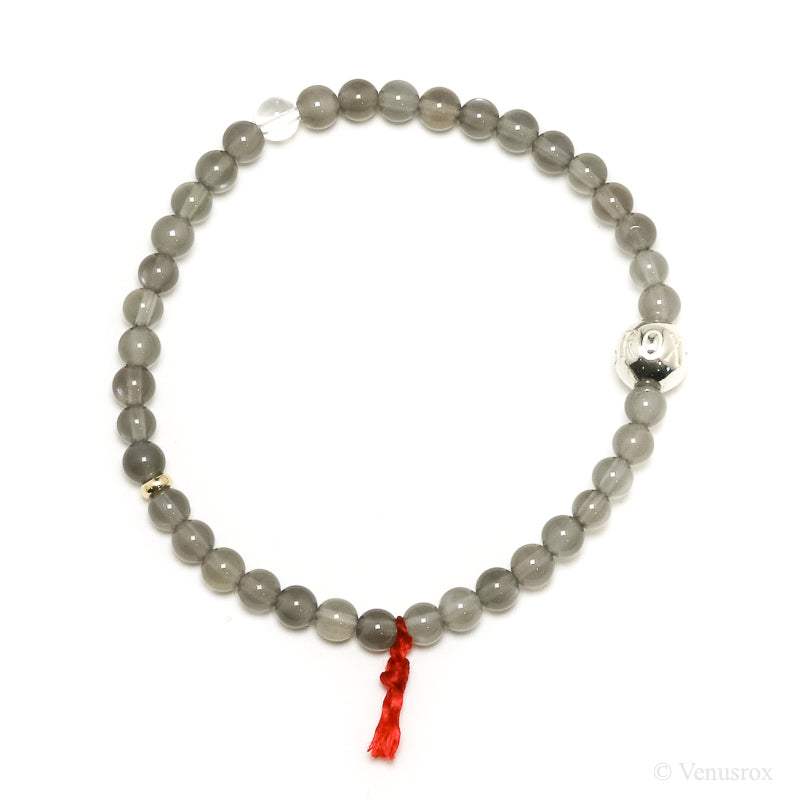 Grey Moonstone Bead Bracelet from India | Venusrox