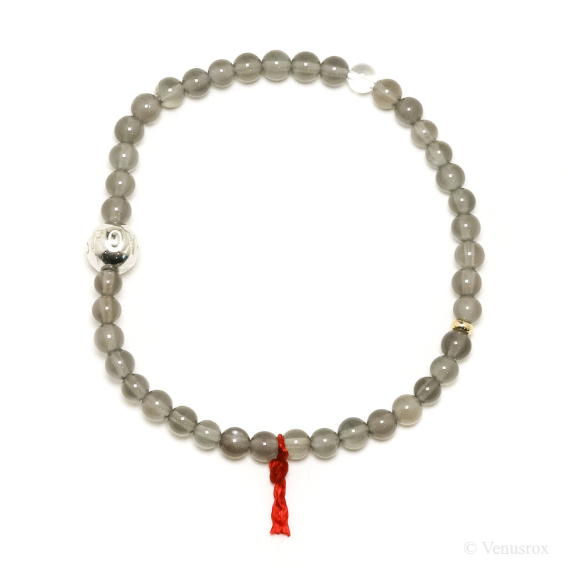 Grey Moonstone Bead Bracelet from India | Venusrox