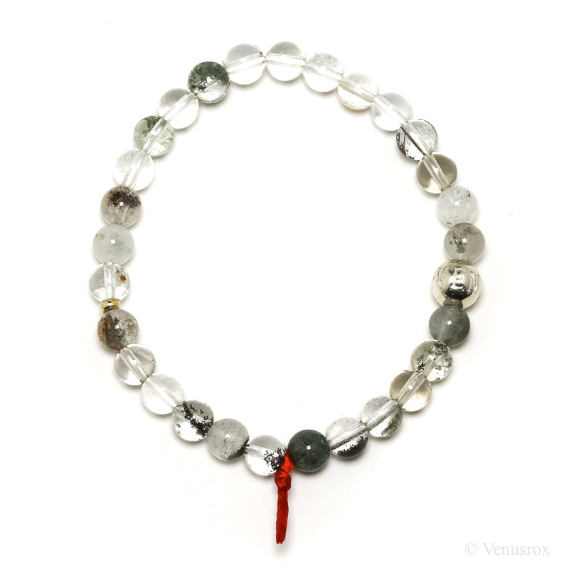Chlorite/Lodalite Quartz Bead Bracelet from Brazil | Venusrox