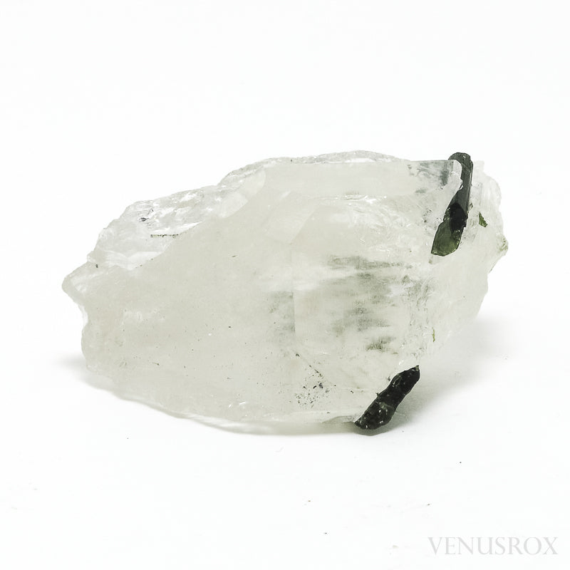 Clear Quartz with Green Tourmaline Natural Crystal from Brazil | Venusrox