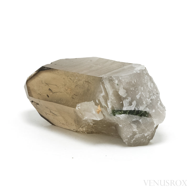 Natural Citrine with Green Tourmaline Point from Brazil | Venusrox