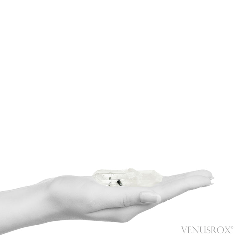 Clear Quartz with Green Tourmaline Natural Point from Brazil | Venusrox